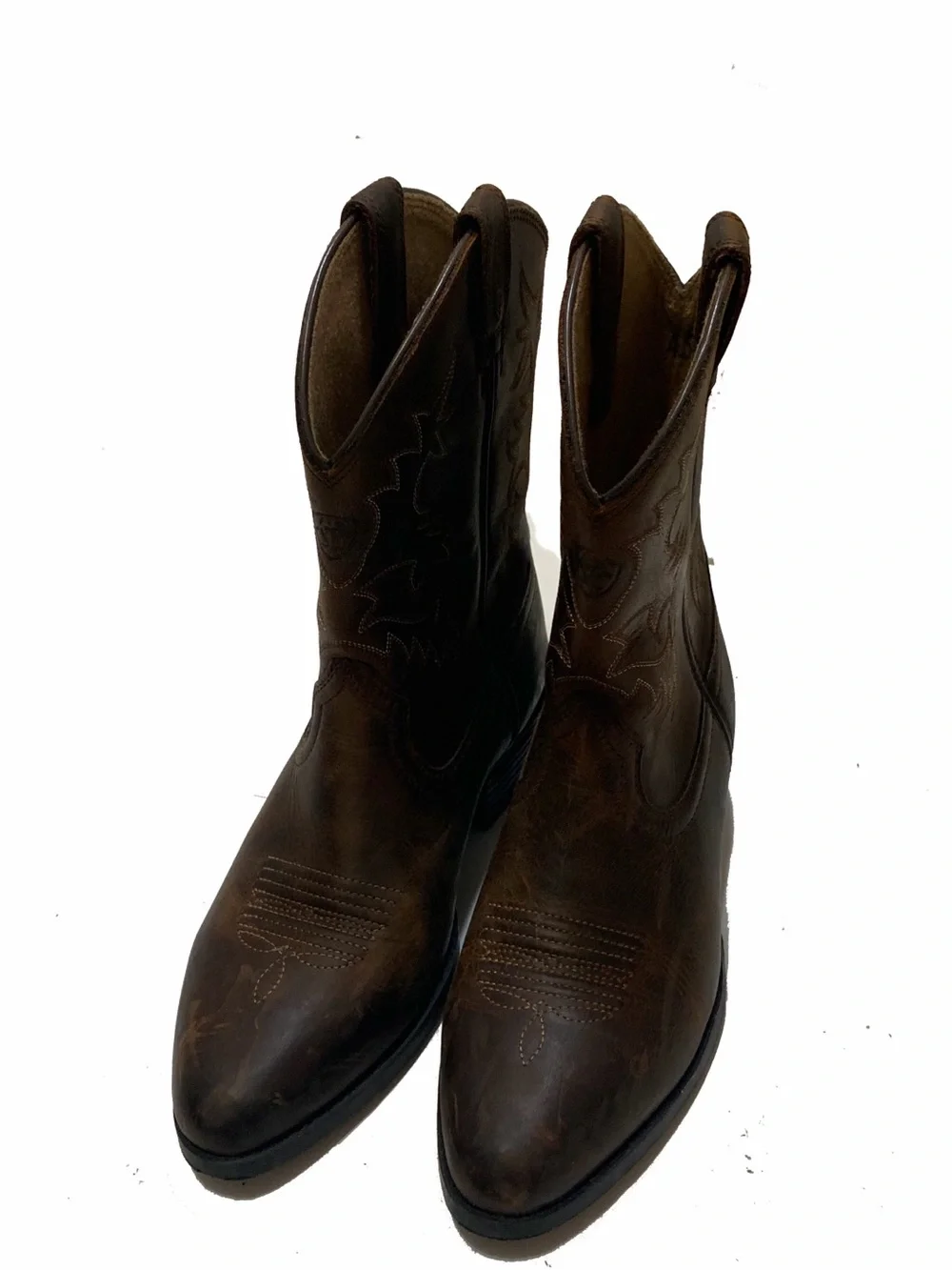 Ariat Brown Kids Western Pull-On Cowboy Boots
